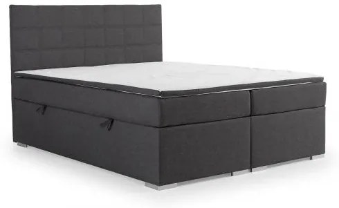Posteľ Boxspring Alicia 200 x 180, hnedá (látka - ba 04)