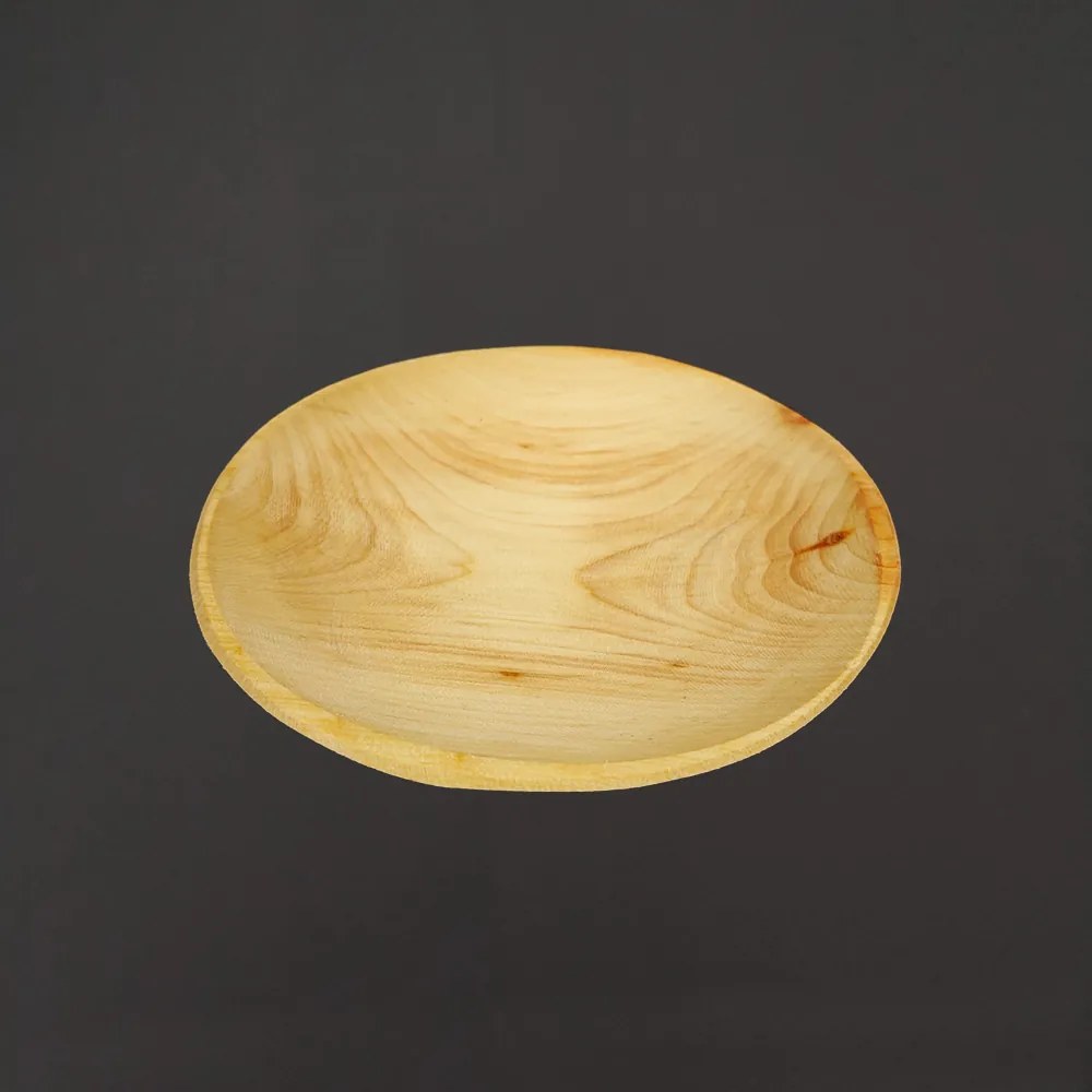 AMADEA Drevená servírovacia tácka okrúhla, masívne drevo, 15 cm