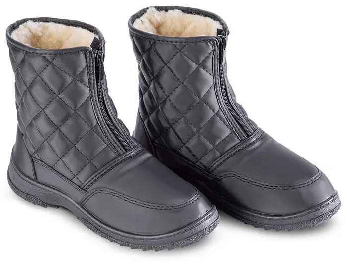 Dámske prešívané zimné topánky čierne veľ. 40