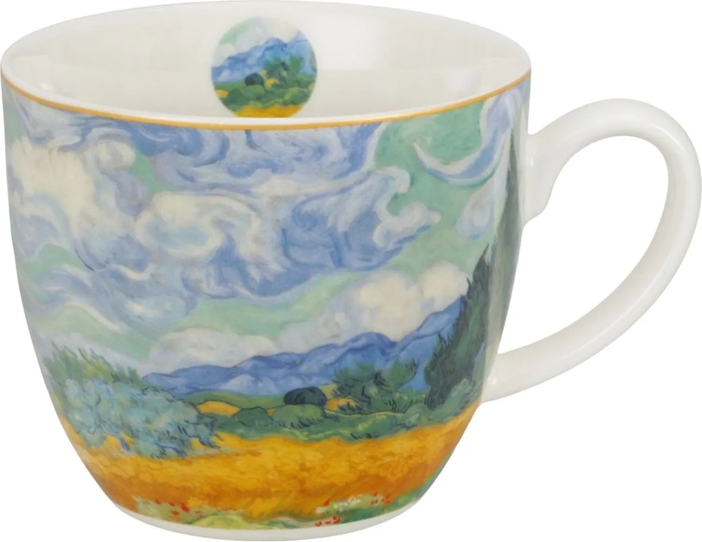 Porcelánový hrnček Van Gogh Wheat Field 460 ml
