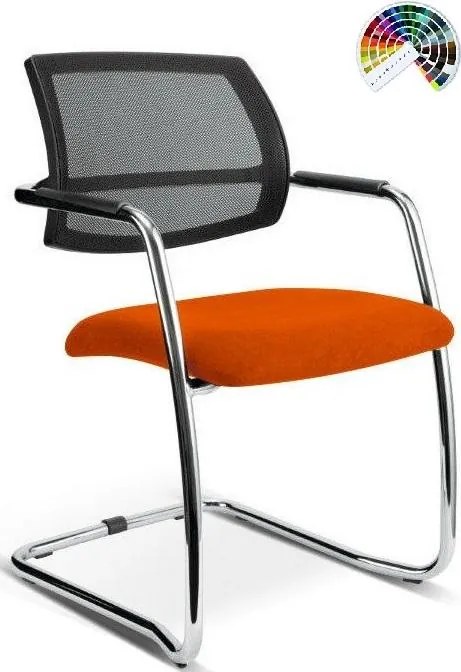 Konferenčná rokovacia stolička OLYMP čalúnenie CURA, LUCKY