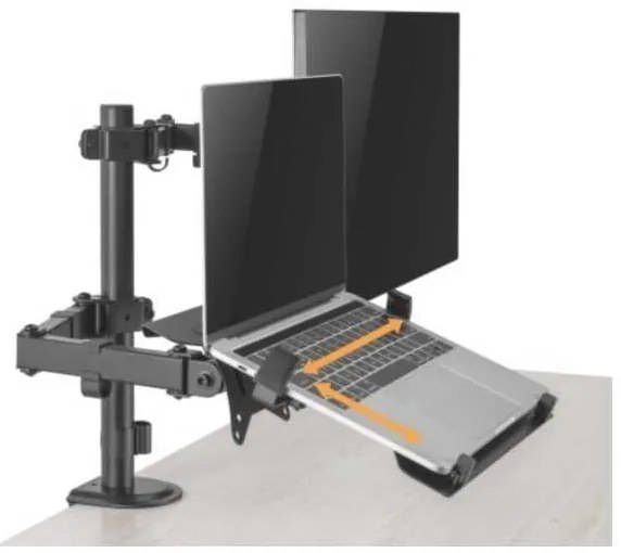 Držiak monitoru a laptopu Brateck LDT66-C024ML, čierna