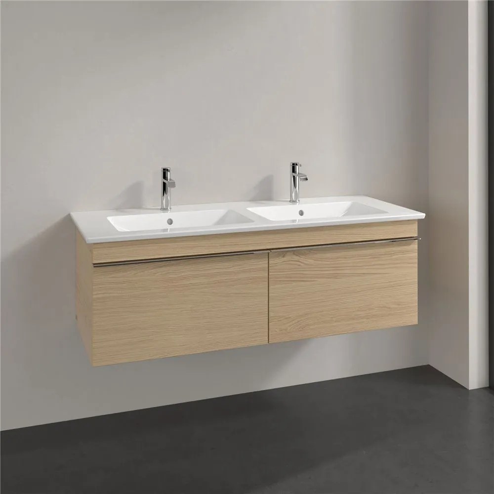 VILLEROY &amp; BOCH Venticello závesná skrinka pod dvojumývadlo, 2 zásuvky, 1253 x 502 x 420 mm, Nordic Oak, A93901VJ