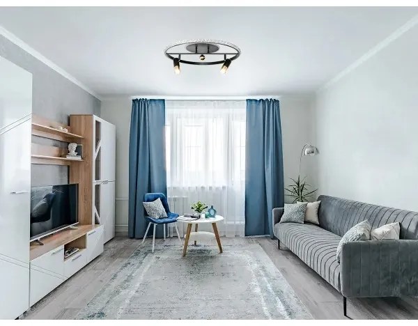 LED Stmievateľné stropné svietidlo LED/60W/230V 3000-6500K čierna +diaľkové ovládanie