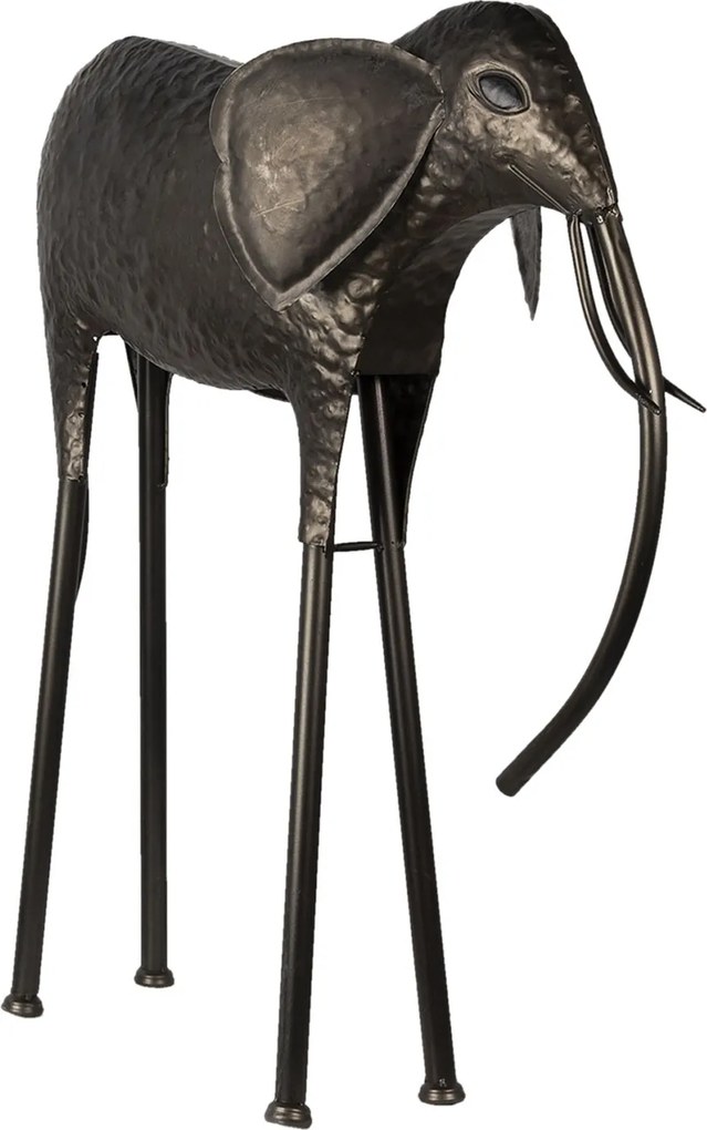 Gray-brown decorative elephant statuette - 79 * 26 * 86 cm