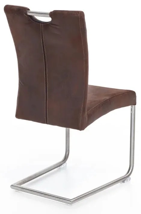 furniture-nabytek.cz - Masívna jedálenská súprava Bullwer so 4 stoličkami Reefton, akácia a látka, lakovaná, hnedá