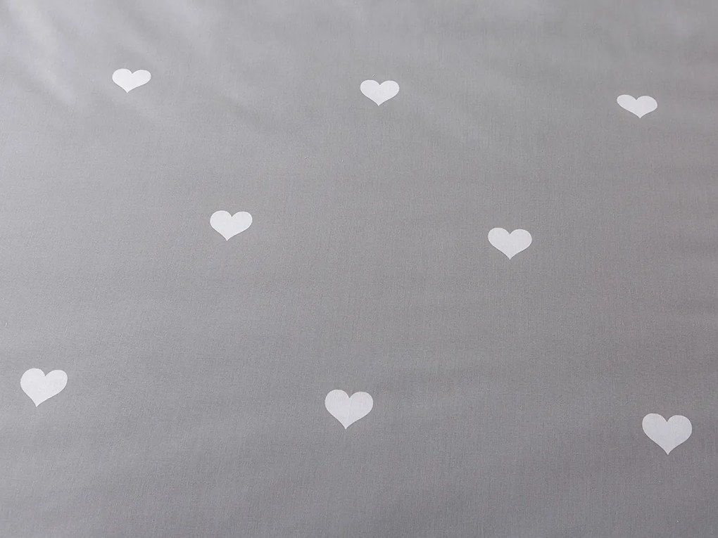 XPOSE® Bavlnené Renforcé obliečky SRDCOVKA DUO - sivé/béžové