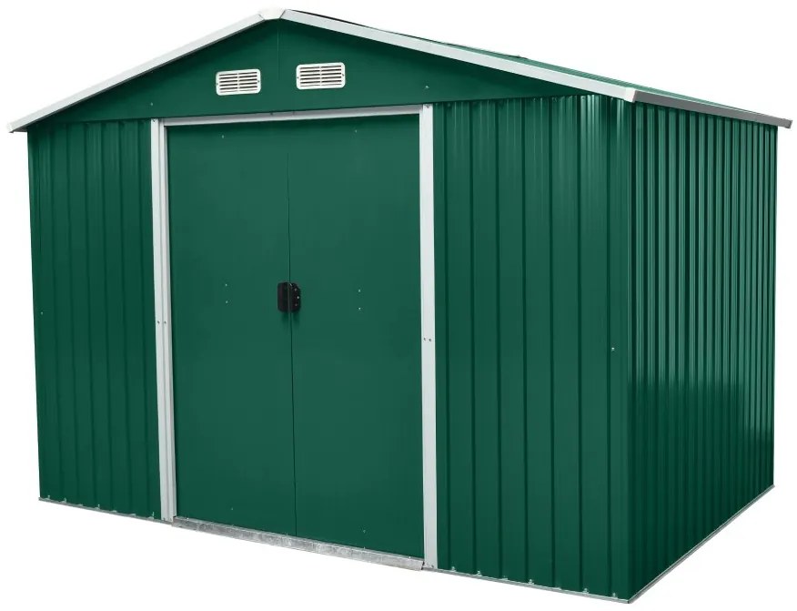 Záhradný domček BestBerg ZDB-7Z / 7,2 m² / 301 x 238 x 214 cm / zelený
