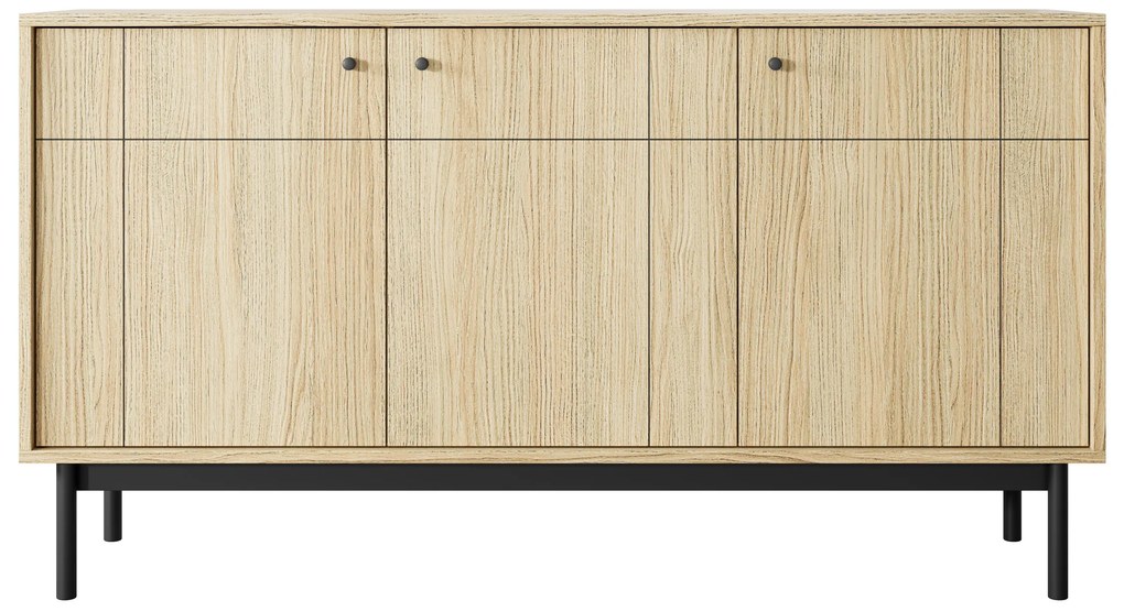 Komoda Japandi 154 cm dubová línia