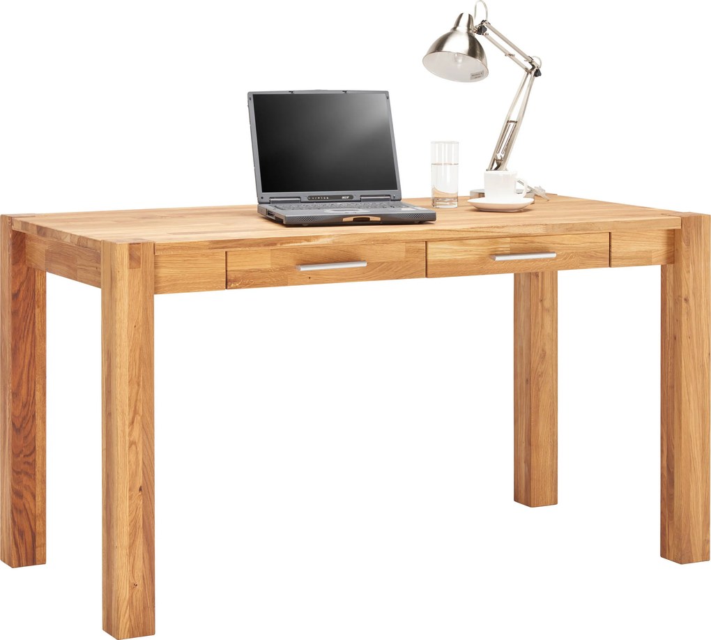 XXXLutz PÍSACÍ STÔL, divoký dub, 140/70/76 cm Linea Natura - Kancelárske stoly - 002748003701