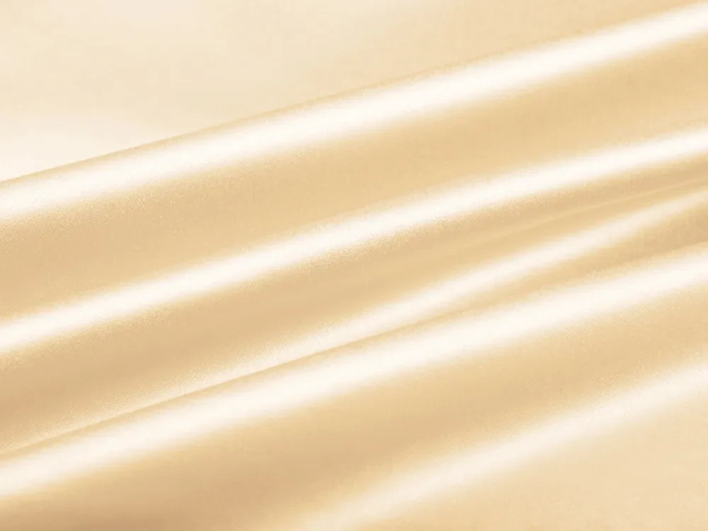 Biante Saténový oválny obrus polyesterový Satén LUX-L057 Béžový 140x220 cm