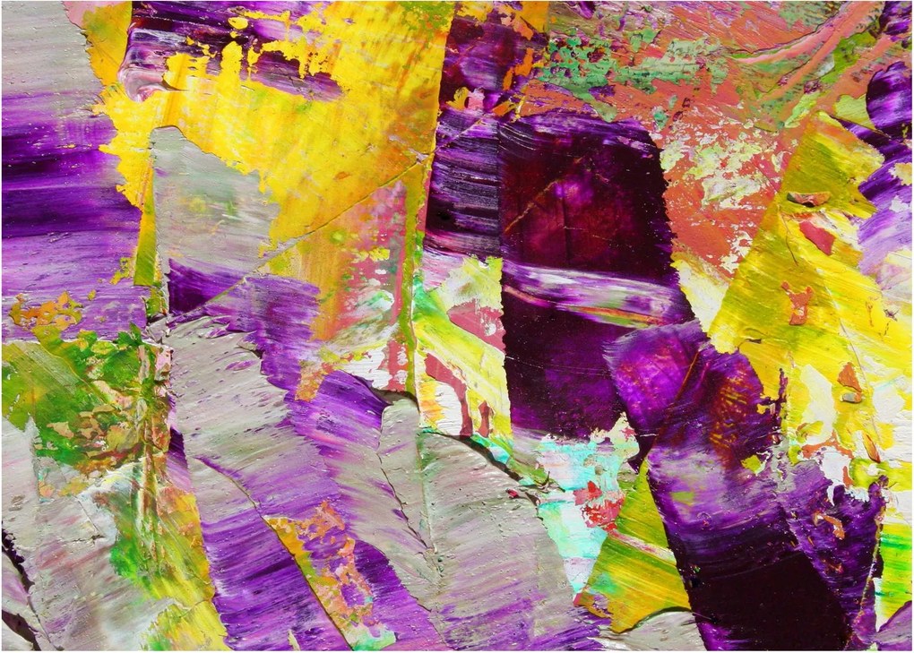 Obraz abstrakcie - maľba (70x50 cm)