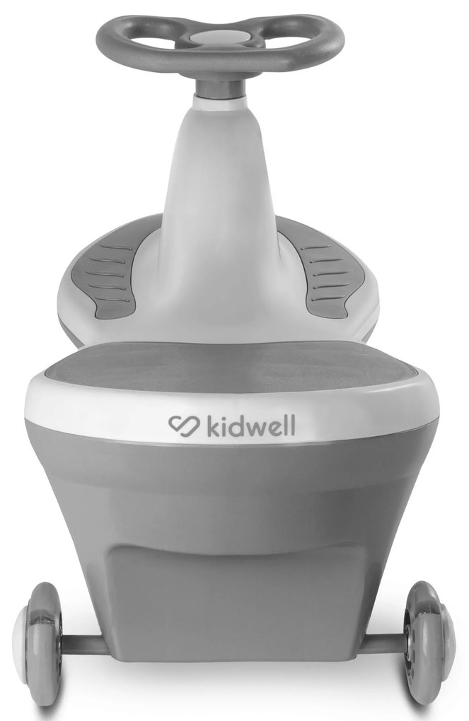 Kidwell ROLLO šedé balančné odrážadlo s LED kolieskami, nosnosť 100 kg