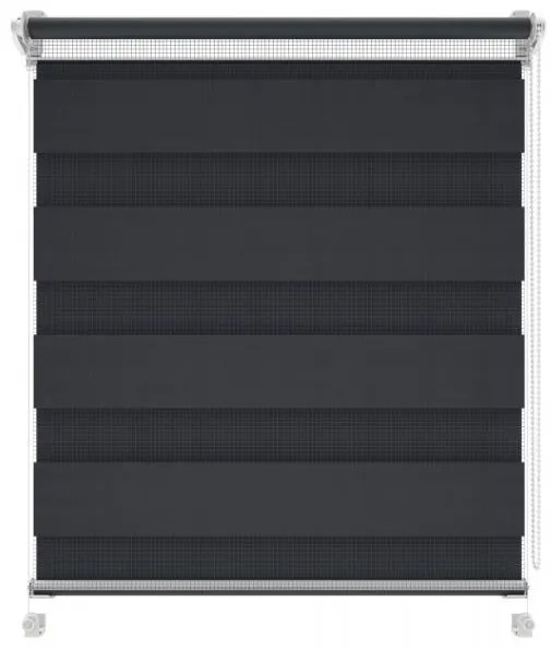 Gario Roleta Deň a noc Mini Standard Grafitová Šírka: 100 cm, Výška: 150 cm