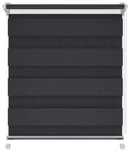 Gario Roleta Deň a noc Mini Standard Grafitová Šírka: 52 cm, Výška: 220 cm