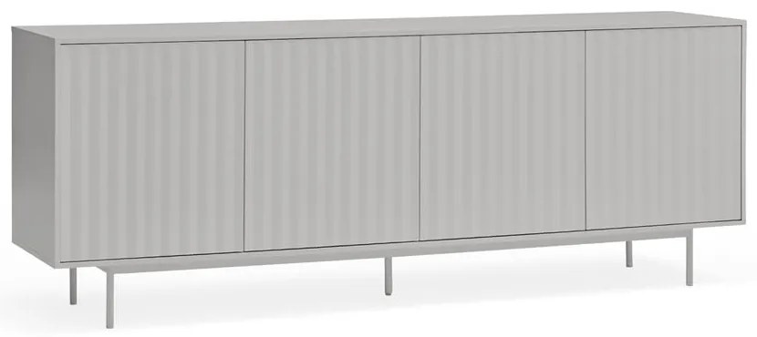 Sivá nízka komoda 211x80 cm Sierra – Teulat