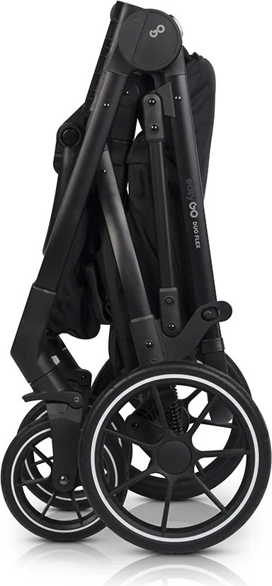 Súrodenecký kočík EasyGo Duoflex Ebony Black 2 športové časti
