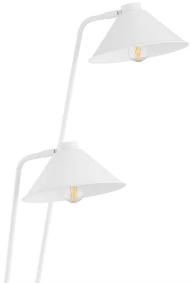 Argon 7074 - Stojacia lampa GABIAN 2xE27/15W/230V biela