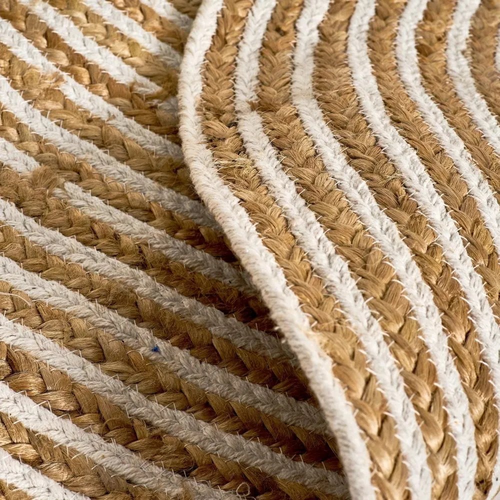 Jutový okrúhly koberec v prírodnej farbe ø 100 cm Natur – Casa Selección