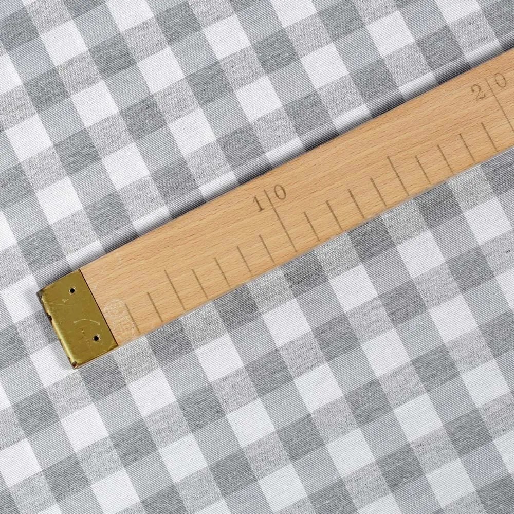 Biante Dekoračný záves Rebeka RE-019 Sivo-biela kocka stredná 130x210 cm