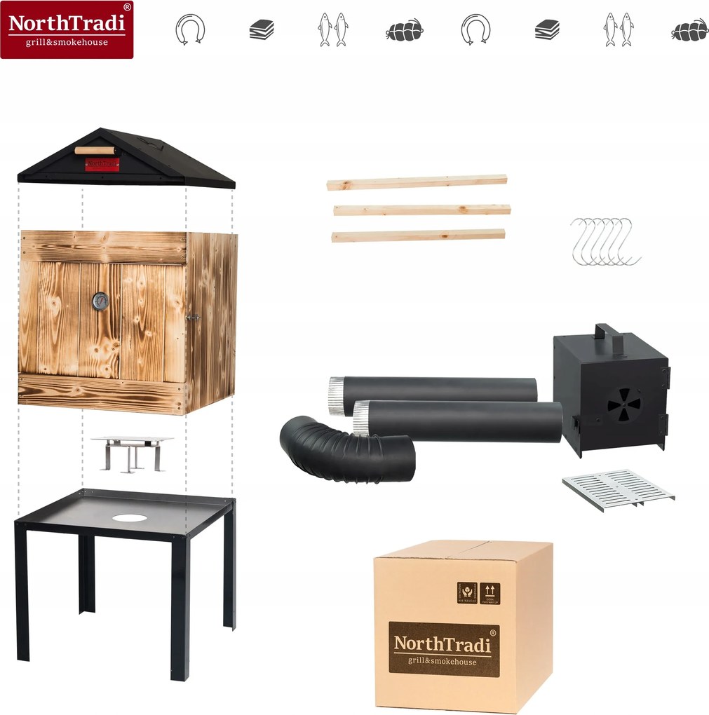 TRENDIE Udiareň drevená s kovovou strechou