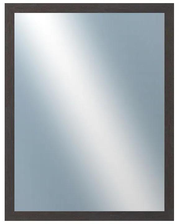 DANTIK - Zrkadlo v rámu, rozmer s rámom 70x90 cm z lišty RETRO tmavo šedá (2529)
