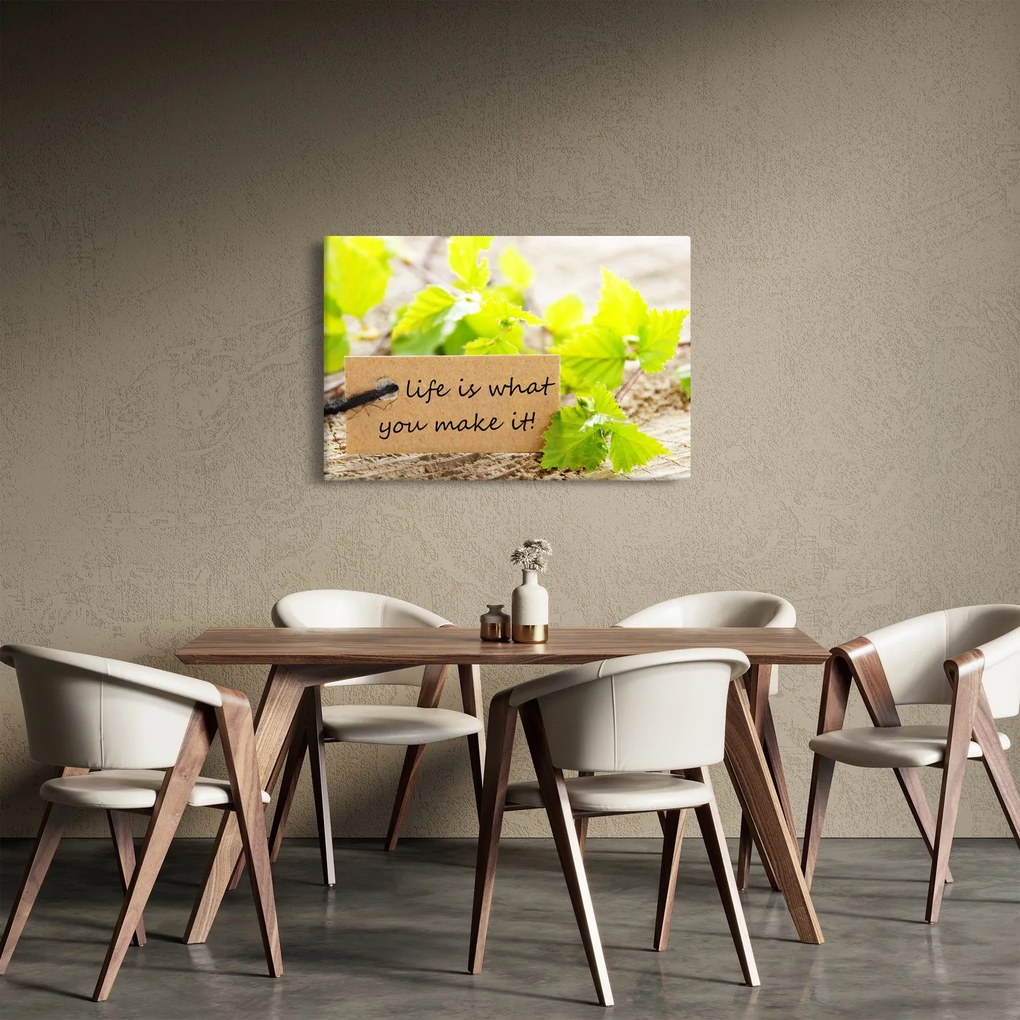 Obraz - Citát (90x60 cm)
