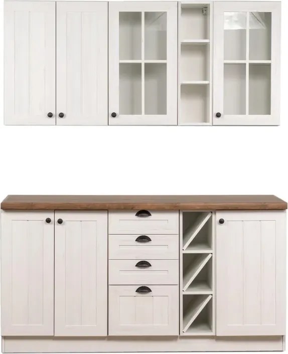 Kuchynská linka PROVENCE 160, sosna andersen / dub Lancelot