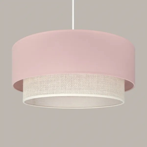 Brilagi - LED luster na lane BOHO BOBO 1xE27/60W/230V pr. 40 cm ružová/krémová
