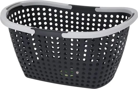 Nákupný košík 15 l, čierny, recyklovaný plast%