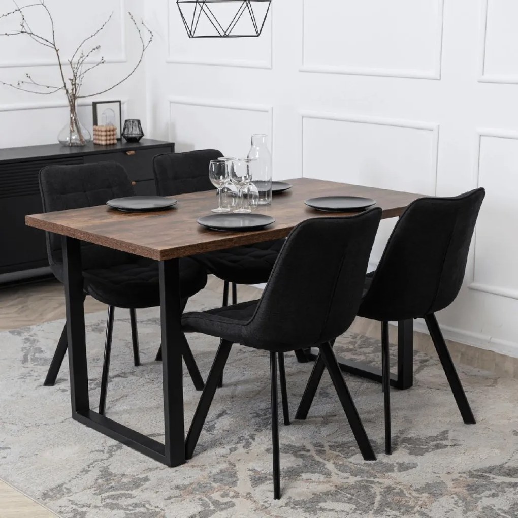 PROXIMA.store - Čalúnená jedálenska stolička RICK 2 FARBA: sivá, MATERIÁL: pletená