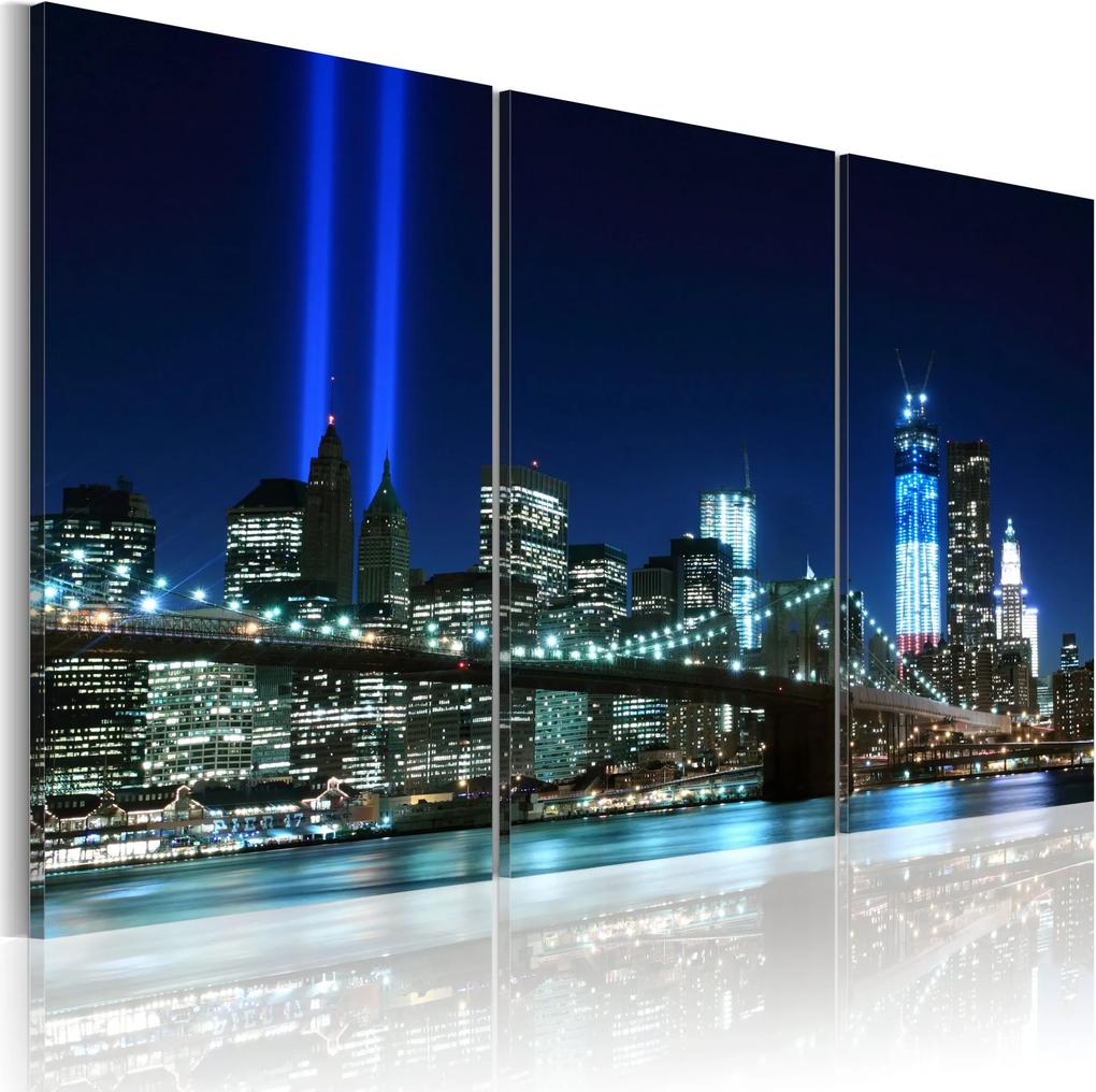 Obraz - Blue lights in New York 60x40