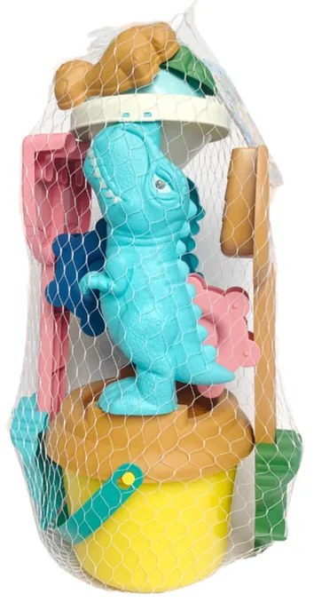 LEAN TOYS Súprava hračiek do piesku s mlynom – Dinosaurus