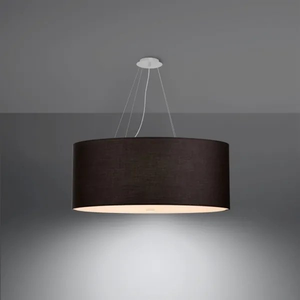 Sollux SL.0790 - Luster na lanku OTTO 6xE27/60W/230V pr. 70 cm čierna