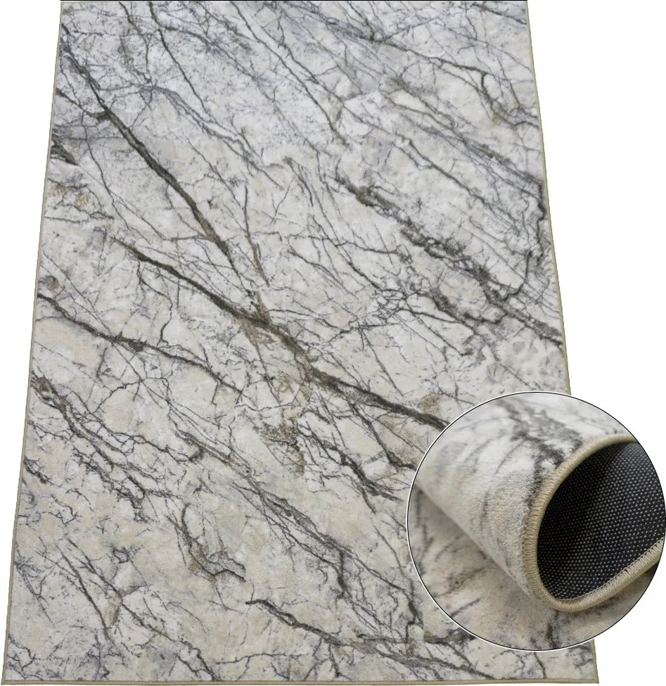 Koberec Accra 6509 Cream – krémový s abstraktným vzorom Rozmer: 120x170 cm