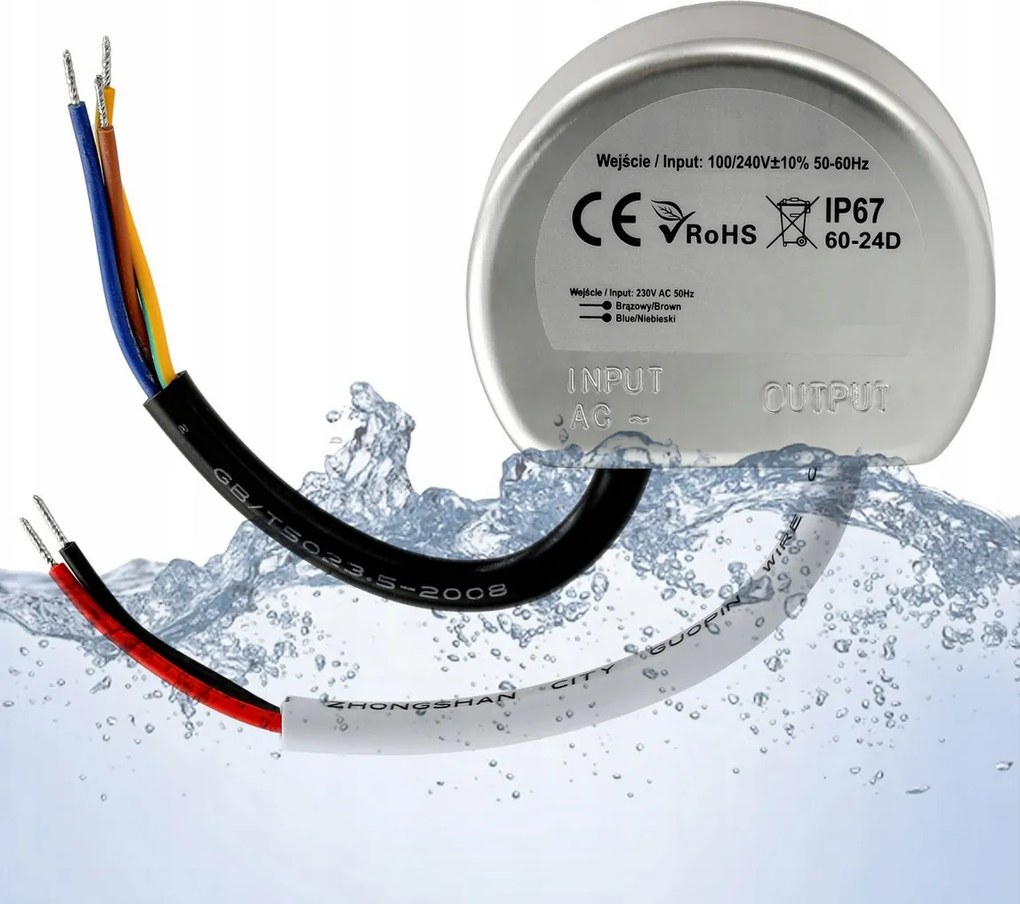 BERGE LED zdroj do boxu - 24V - 60W - 2,5A - IP67