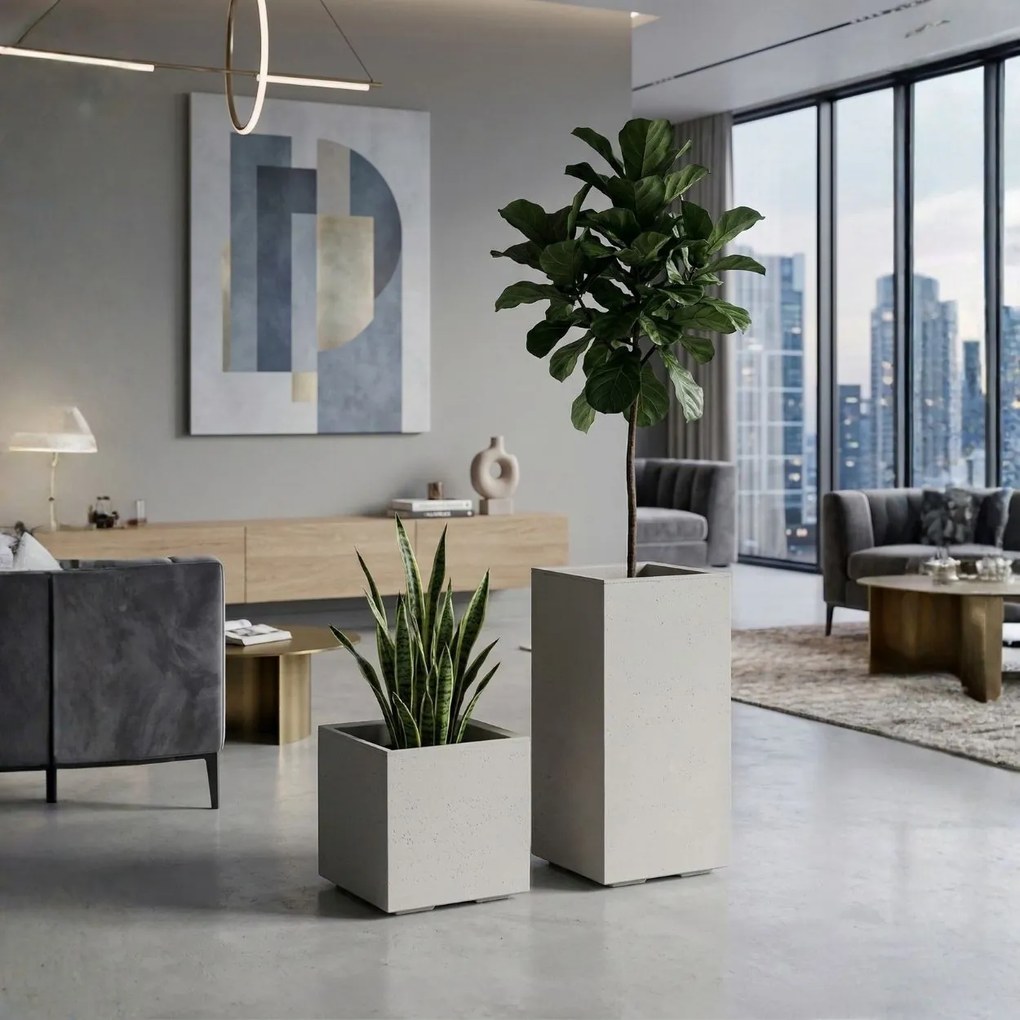 Sada 2 ks květináčů BETONIQUE 30x30/30x60 cm - výber z 4 prevedení