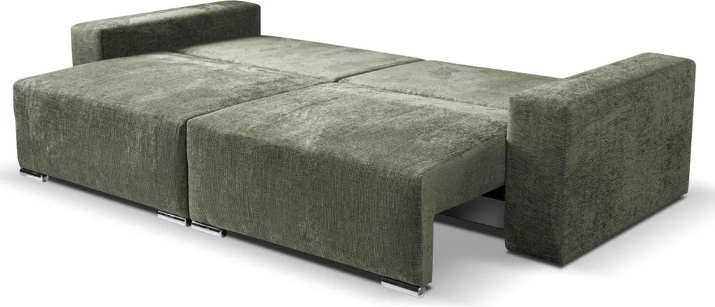 Rozkladacia pohovka Anafi, machovo - zelená látka