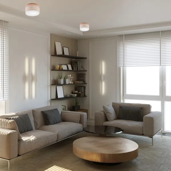 Brilagi - LED Stropné svietidlo BELLADONNA 1xE27/15W/230V pr. 30 cm béžová/dub