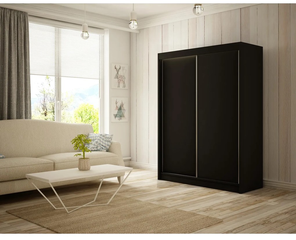 Kvalitná Šatníková Skriňa Bergo 120 cm Dub sonoma
