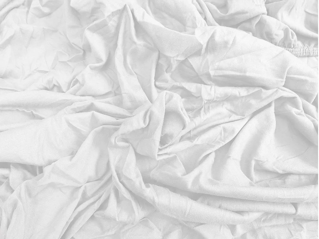Sada obliečok z mikrovlákna WHITE DEER hnedé + plachta JERSEY biela