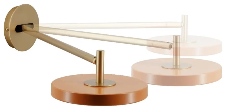 Oranžové LED nástenné svietidlo so stmievačom ø 15 cm Asteria Wall Long – UMAGE