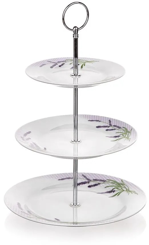 Zdobený Podnos 3-Dielny Levanduľa 600003lav