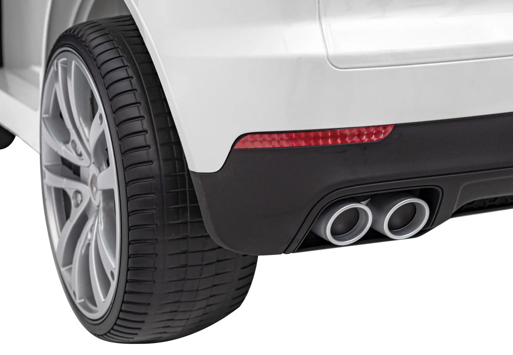 RAMIZ Elektrická autíčko Porsche Cayenne S - biele - 4x25W- BATÉRIA - 12V7Ah - 2024