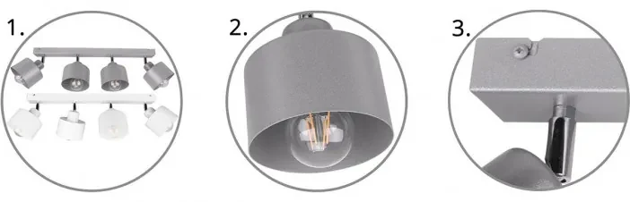Moderné nastaviteľné stropné svietidlo LED Plafond