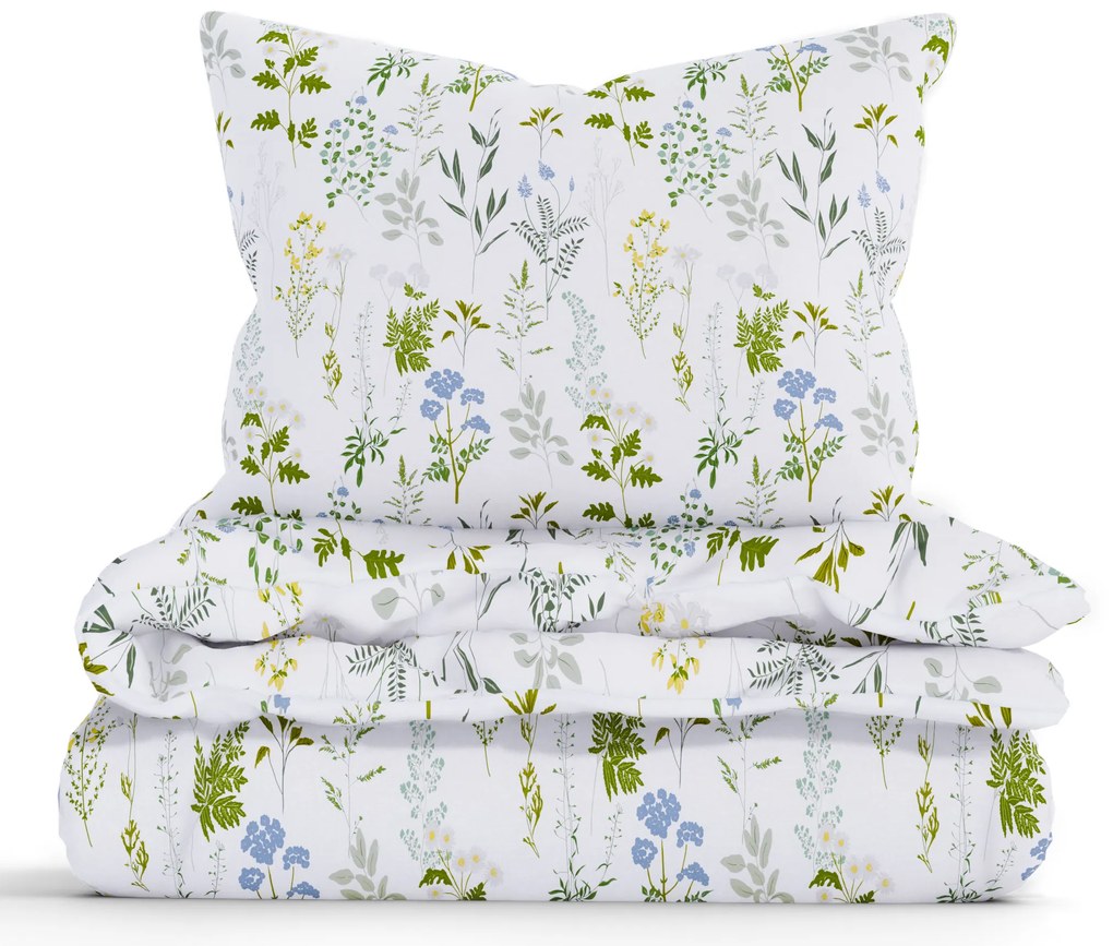 Predĺžené bavlnené obliečky Renforcé – Bianca biele