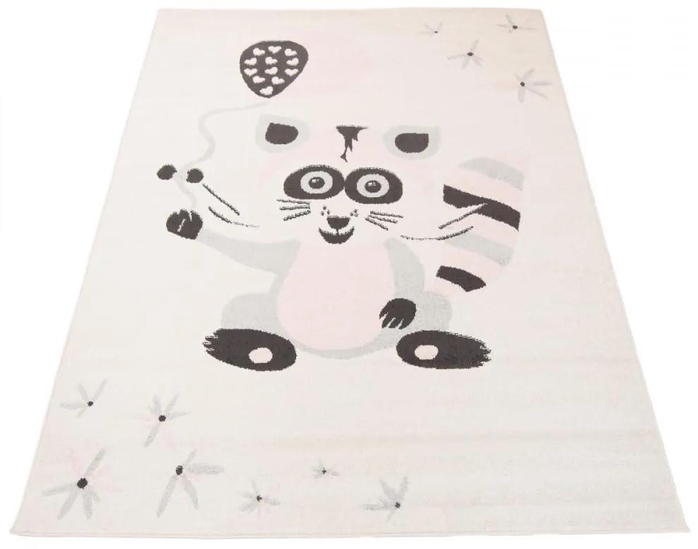 Detský kusový koberec Lemur krémový 140x200cm