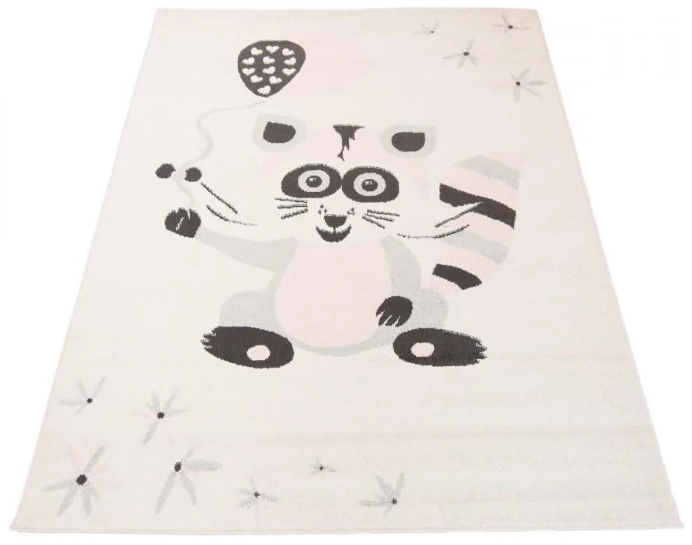 Detský kusový koberec Lemur krémový 80x150cm