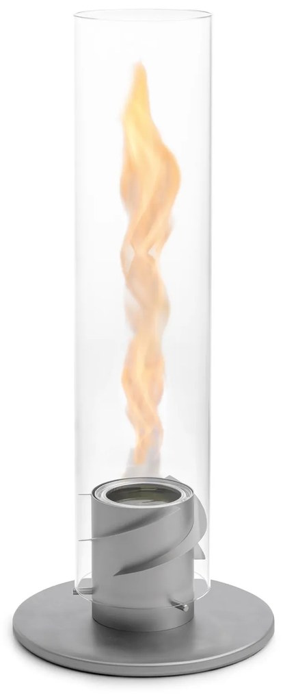 Stolný krb / lampáš so špirálovým ohňom SPIN 120, sivá - Höfats