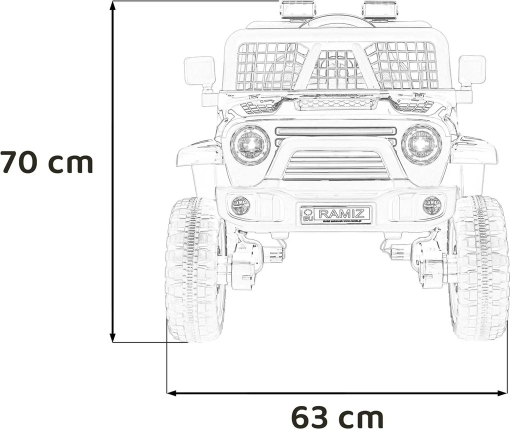 Ramiz Vozidlo OFF ROAD 4x4 SPORT čierne